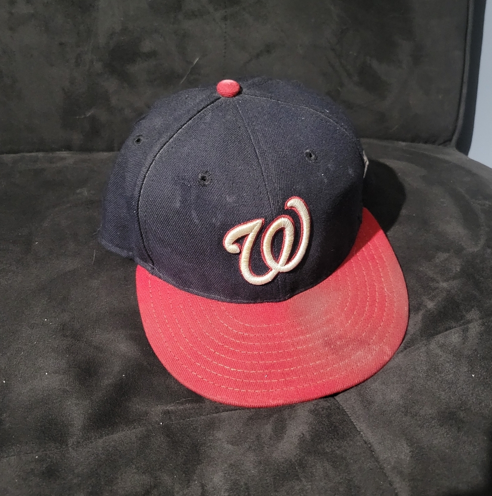 Washington Nationals Flat Brim Fitted Hat